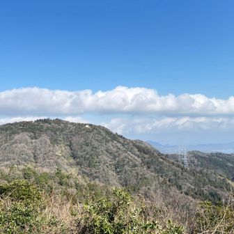 さっき登った嵩山🏔️