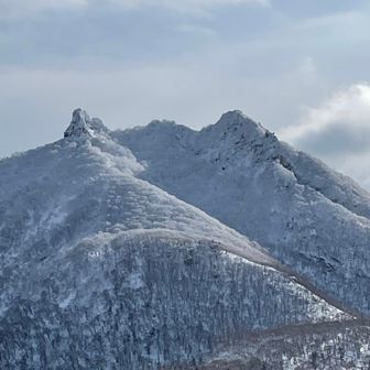 恵庭岳をズーム👀
もくもく☁️系の樹氷もクッキリー‼️