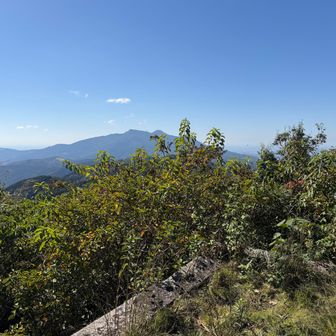 筑波山、大分遠くなりました。
ですがまだ全行程の半分位です。この先も頑張りましょう。

ここできのこ山と足尾神社でお見かけした二人組の方とちょっとお話をして親睦を深めました。