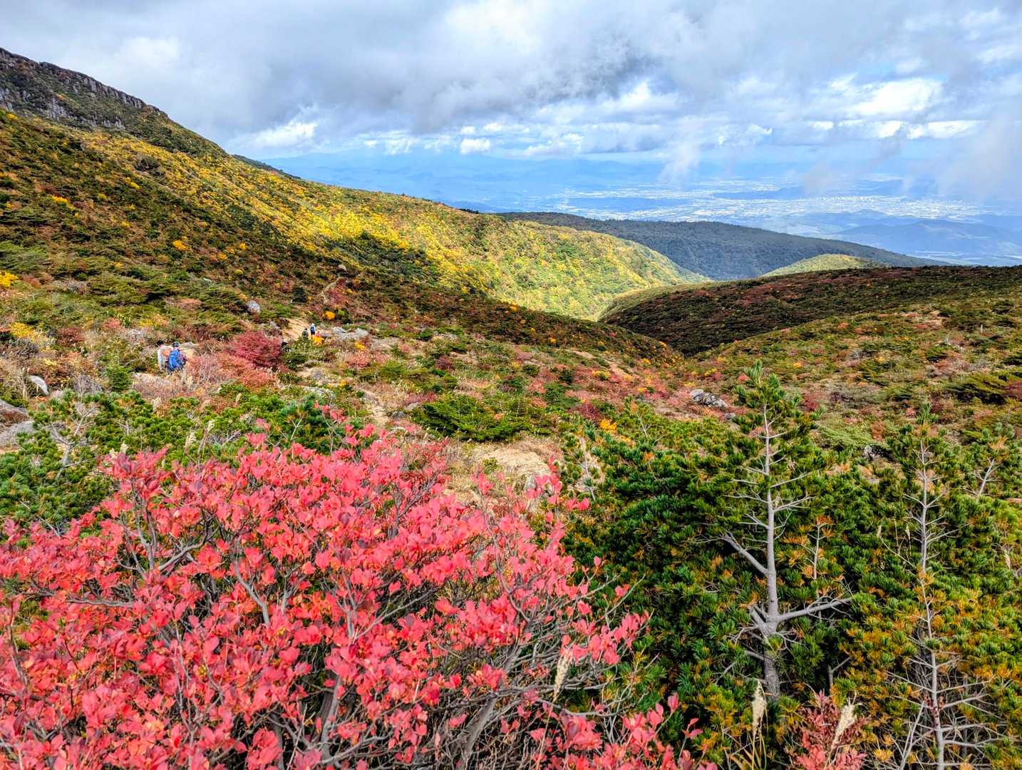 峰の辻は紅葉も綺麗で中々進まない🍁