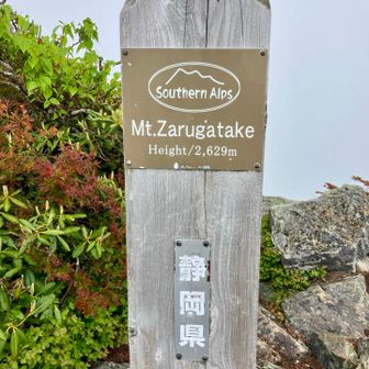 笊ヶ岳山頂