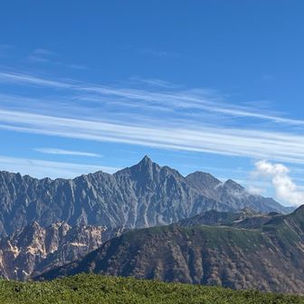 三俣山荘からの槍ヶ岳✨