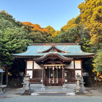 神社の駐車場に車をとめて、まずはお参り🙏