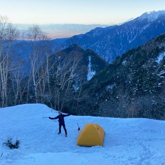 約1時間かけてテント場に戻ってきたら、誰もいなーい⛺️