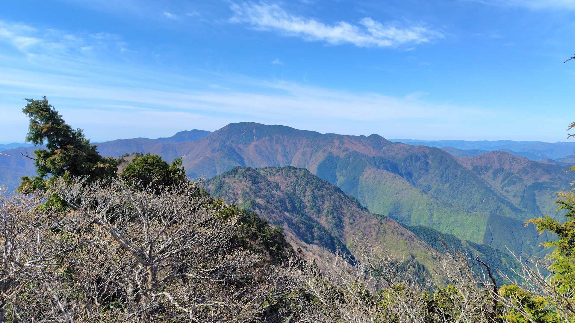 八経ヶ岳方面