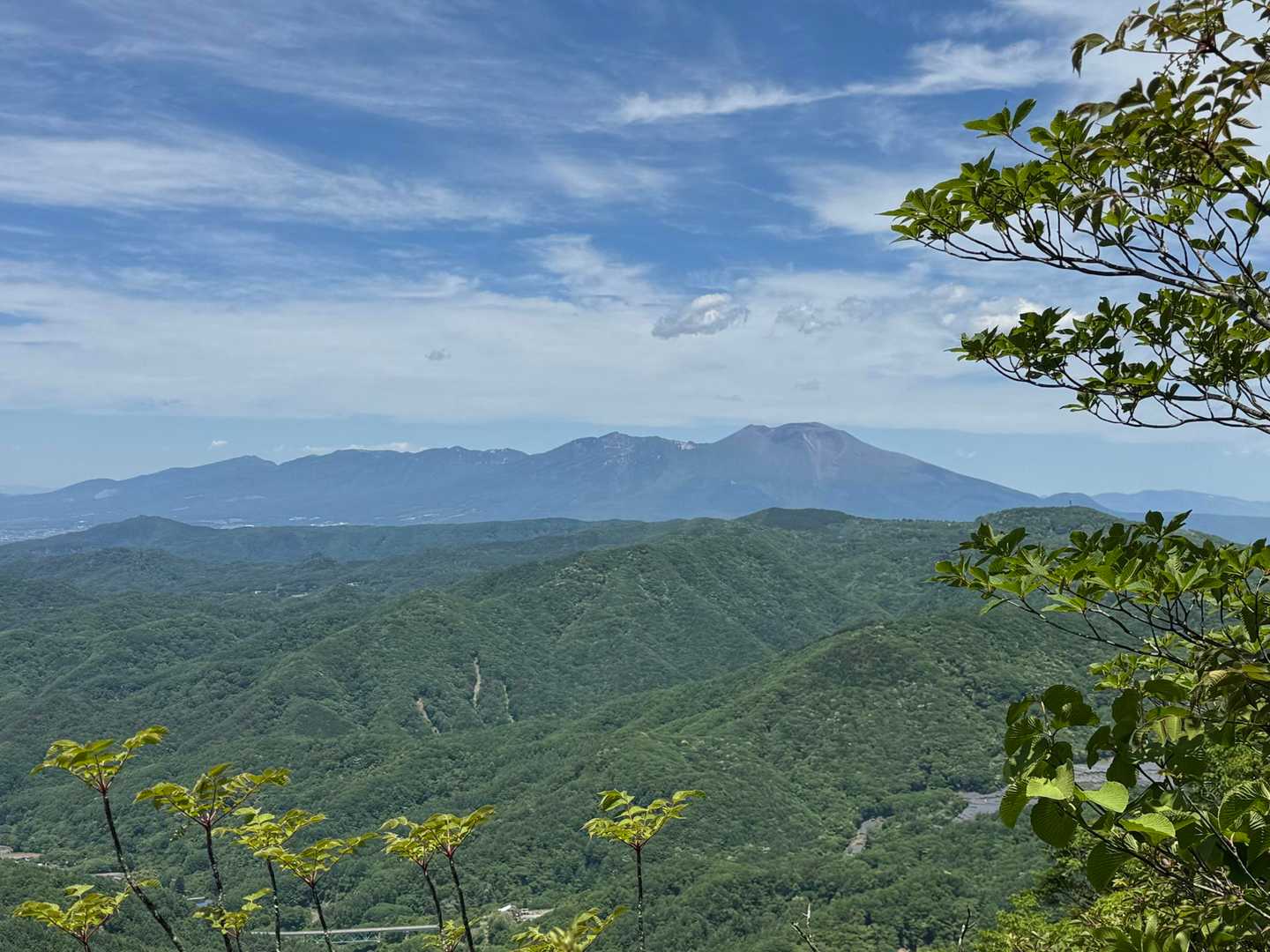 昨日登った浅間山