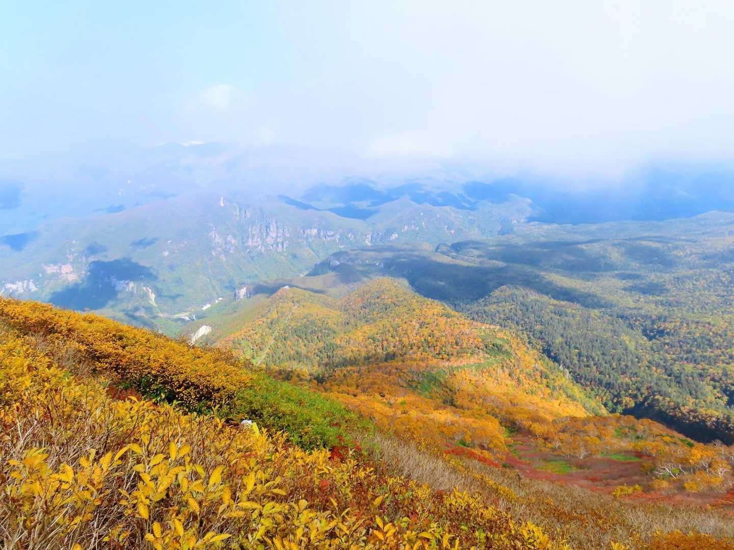 黒岳方面の紅葉が素晴らしくよかった！