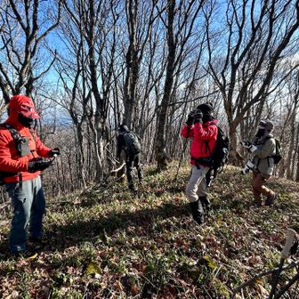 山頂　風が強いので各々撮影して即下山です💨