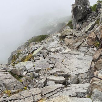 下山スタート🚶‍♀️
この辺り滑りそうなので慎重に…😖