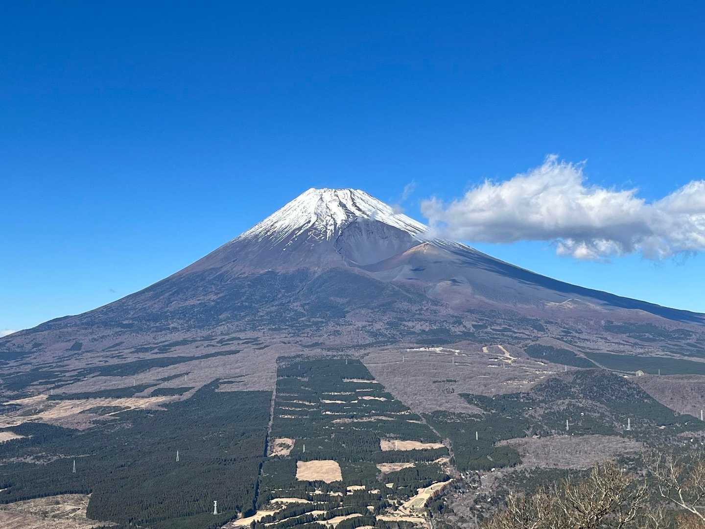 十里木高原登山口-越前岳-富士見台-富士見峠-黒岳-山神社 縦走コースの写真