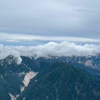 赤牛岳から立山