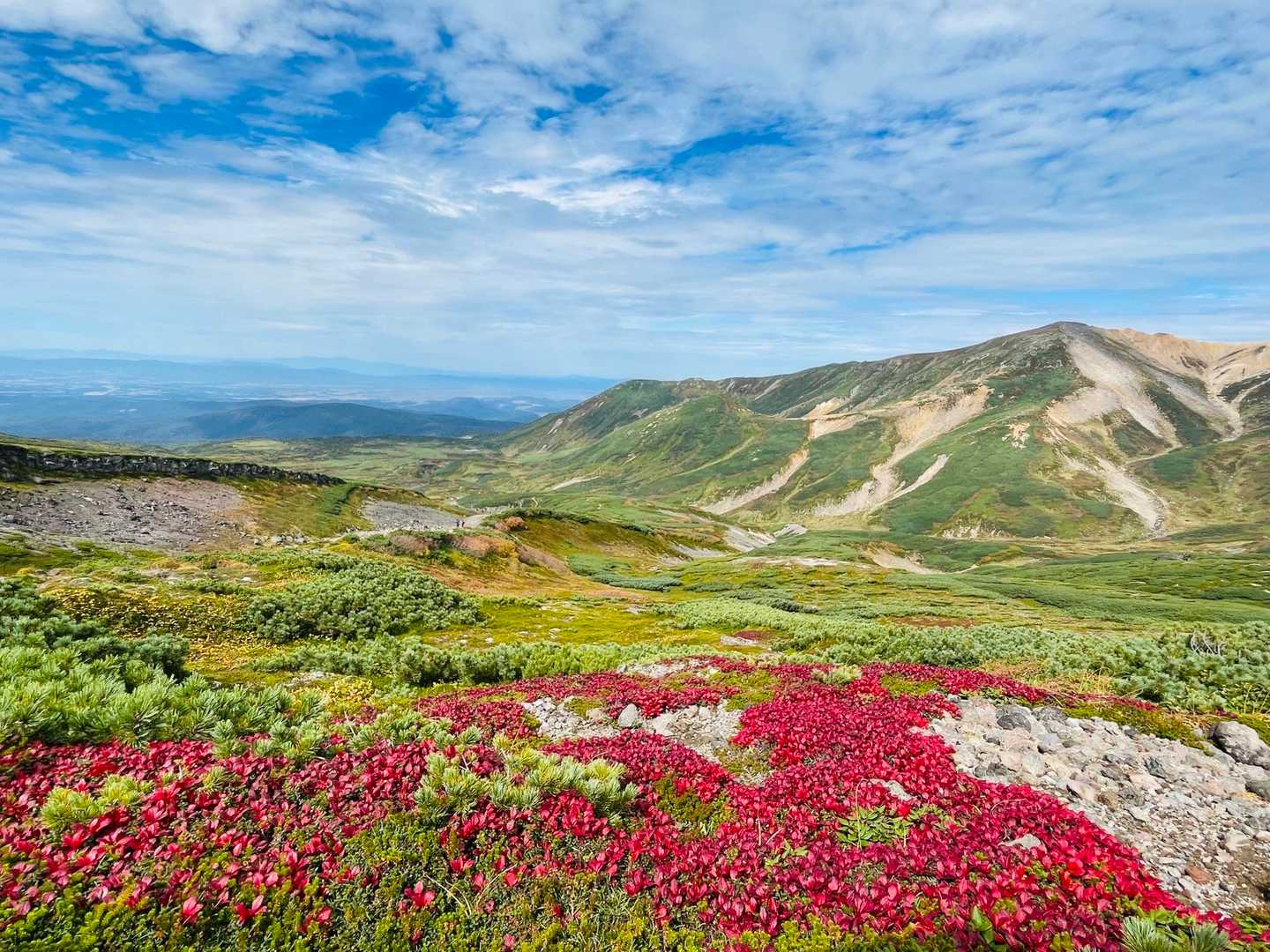 七合目登山事務所-黒岳-北鎮岳-中岳-姿見駅 縦走コースの写真
