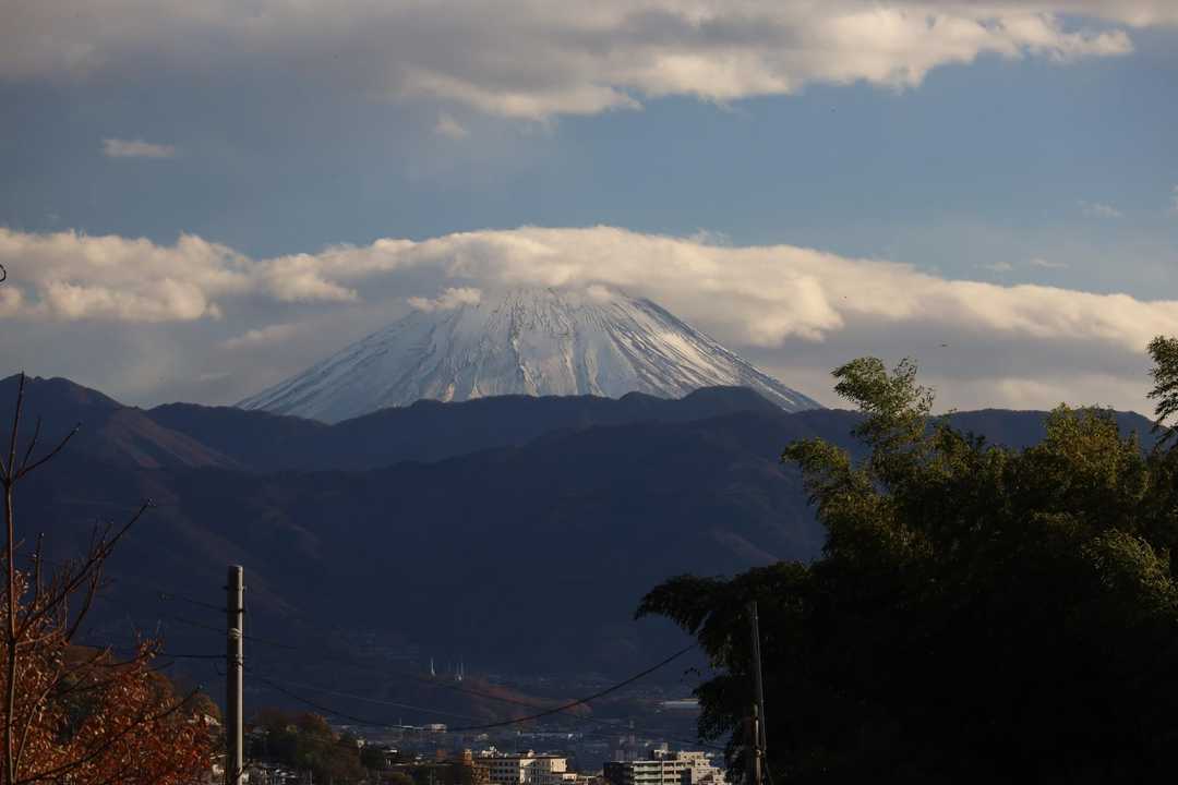 富士山をズーム