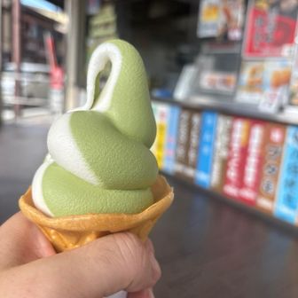 抹茶ミックスソフト350円
おつかれ山⛰️