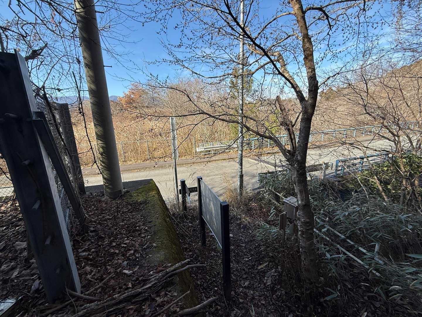 鳥居原ふれあいの館バス停-権現平-南山 往復コースの写真