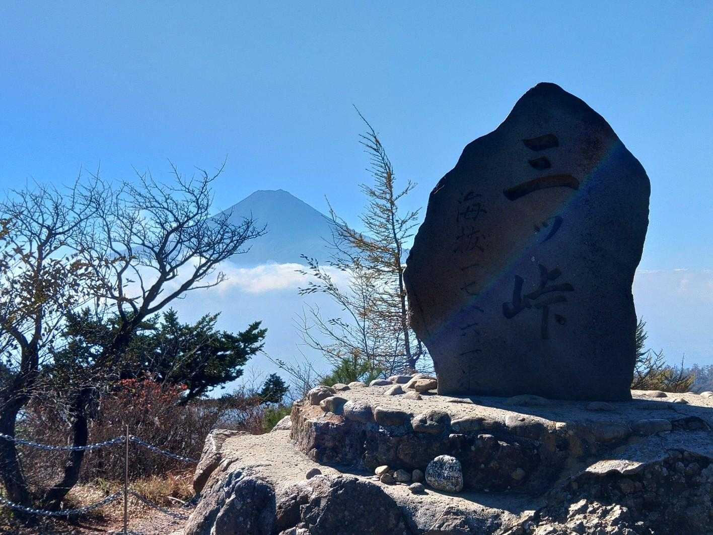 三ッ峠山登山口-三ッ峠山-木無山 往復コースの写真