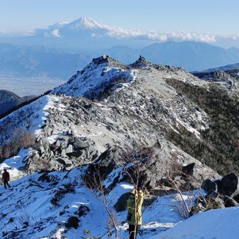 薬師岳の奥は
竜ヶ岳〜毛無山〜熊森山など