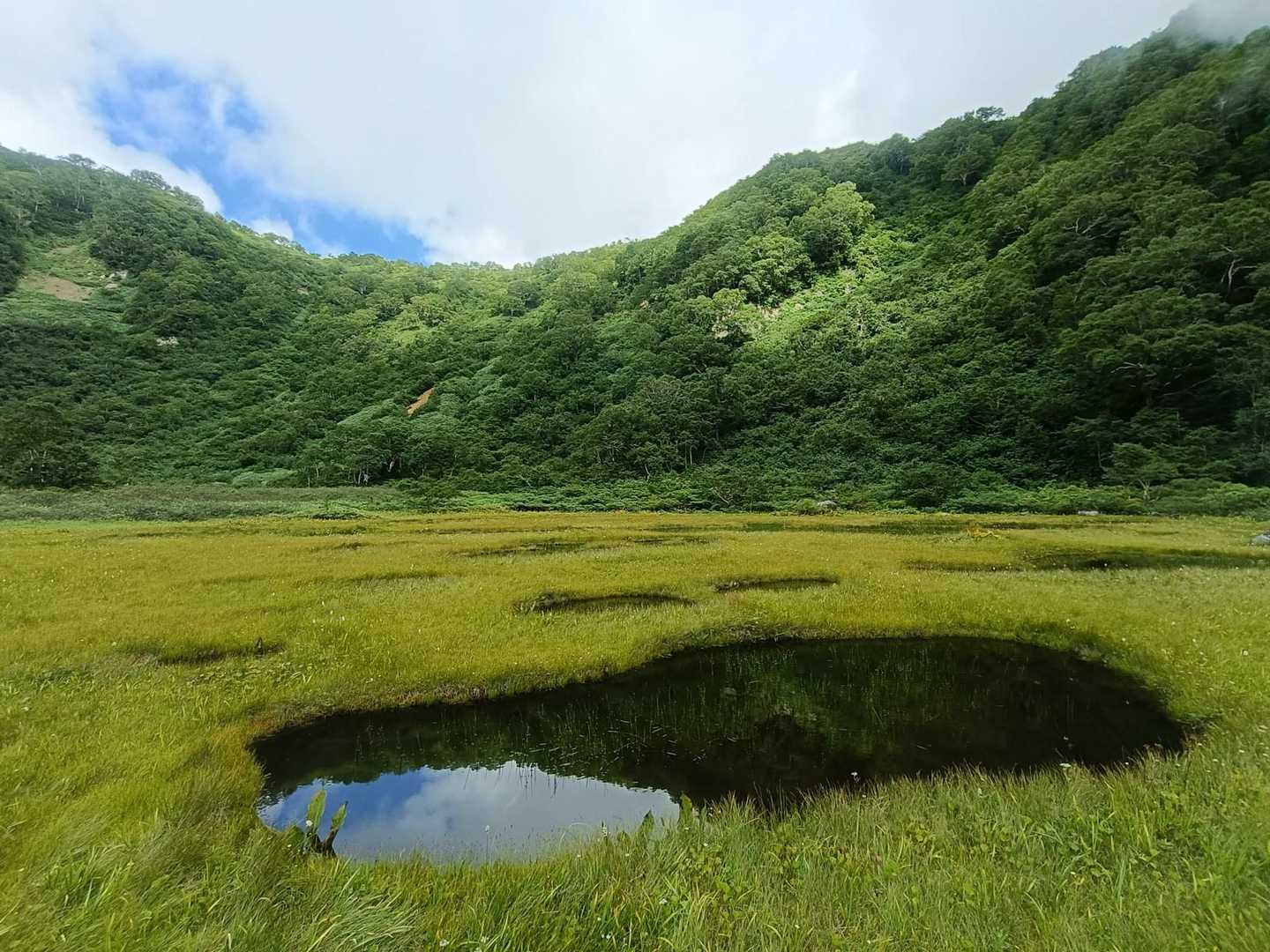 下山途中
長助池