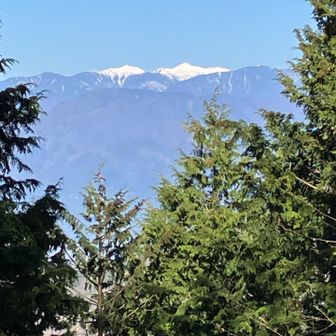 ちょこっと見えた南アルプス🏔️