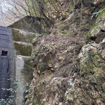 六甲山・長峰山・摩耶山 もうほとんど直角に近いロープ場
体力さらに剥られる