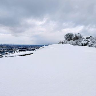ワカン付けて歩きたくなりもう少し足をのばすことに( ˶>ᴗ<˶)