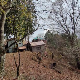 小屋は廃屋状態でしたが、近くにトイレが有ります