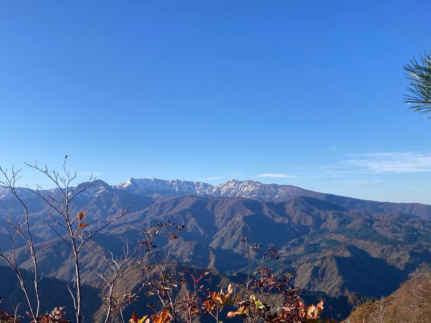山ノ神-万之助山-中光明-砥石中継小屋跡-光明山 往復コースの写真