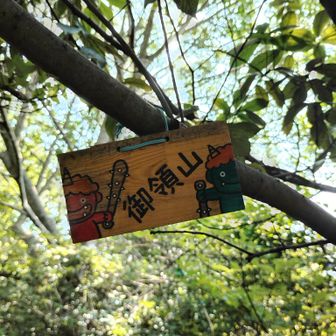 山頂到着
可愛いプレート