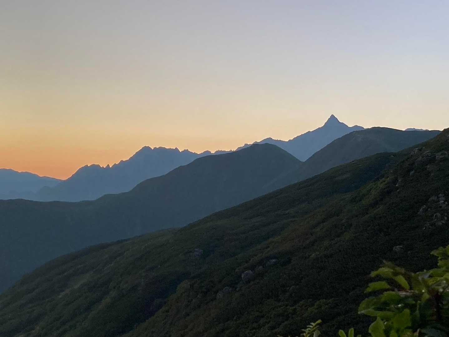双六岳-丸山-三俣蓮華岳-鷲羽岳 周回コースの写真