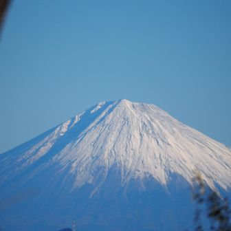 冠雪山頂部のアップ