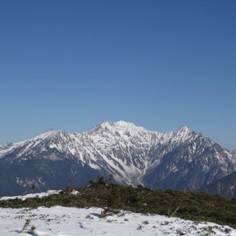 穂高ズーム。チラ槍