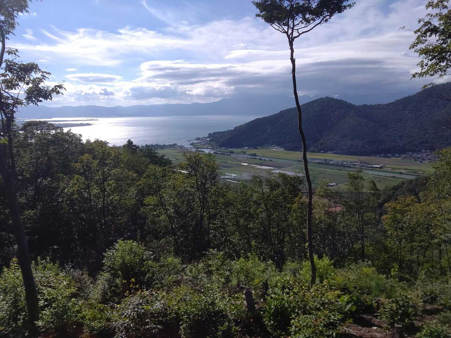 長命寺山・奥島山方面
