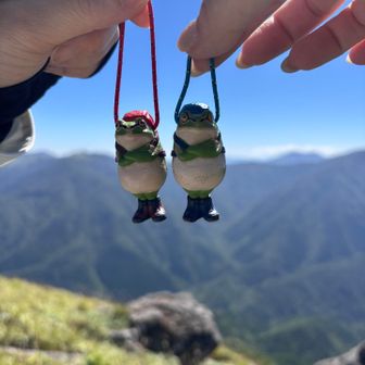 ここでランチ🍙

おにぎり食べて下山後に剣山観光センターでホットサンド予定してましたが、
朝の渋滞見て諦めました😅