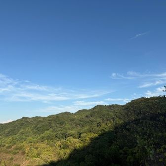山々が綺麗だなー😍紀泉アルプス、涼しくなったら歩こう。