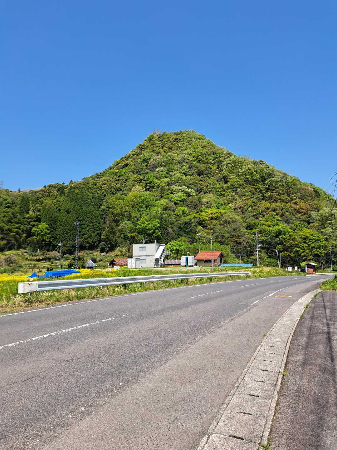 若須谷バス停-熊野城跡登山口-要害山 往復コースの写真