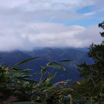 下山途中景色みえた