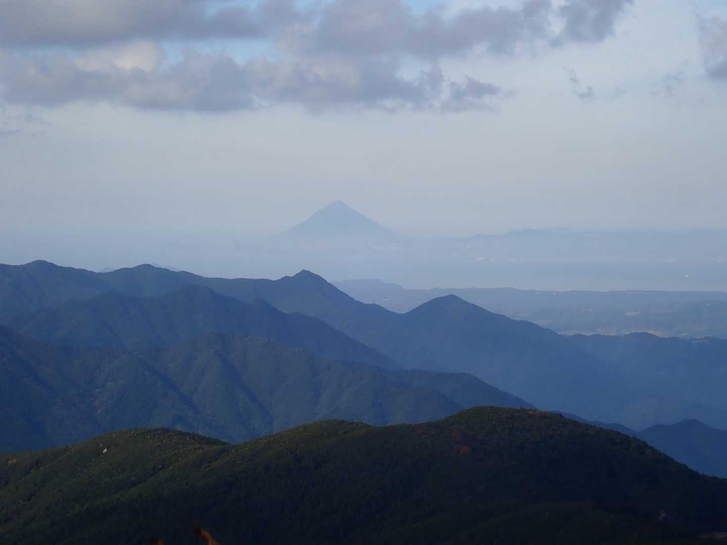 開聞岳が見えてました
