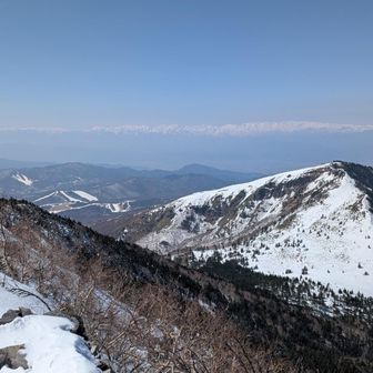 根子岳と北アルプス