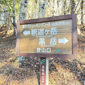釈迦ヶ岳に向かいます