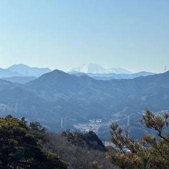 見慣れない角度の浅間山🗻