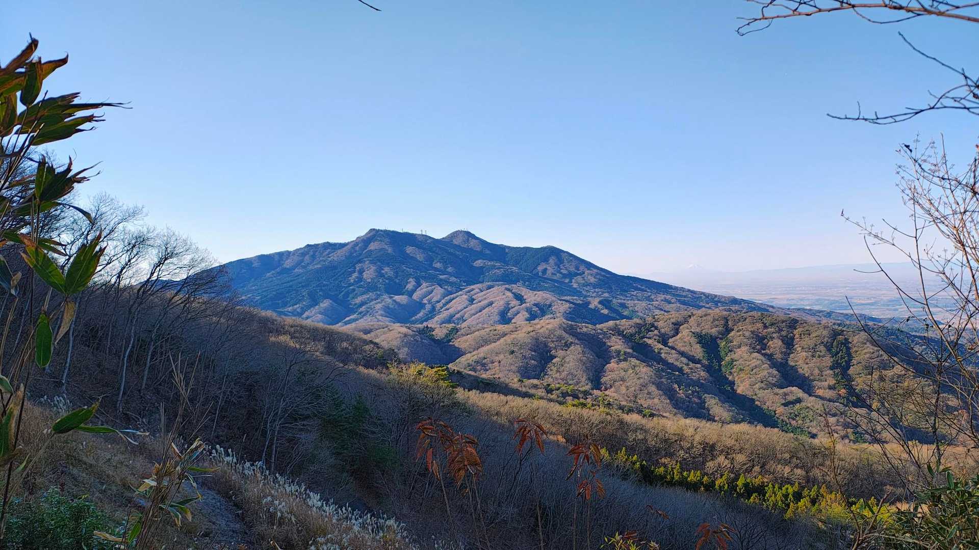 筑波山と