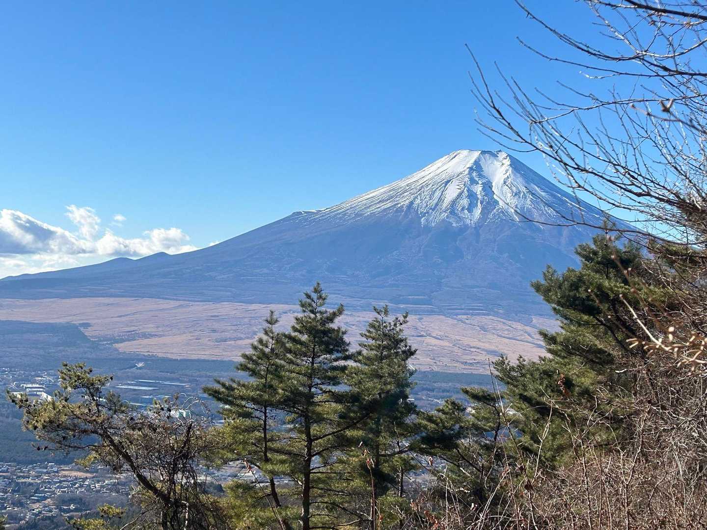 富士山が見えるとついついスマホを向けてしまう