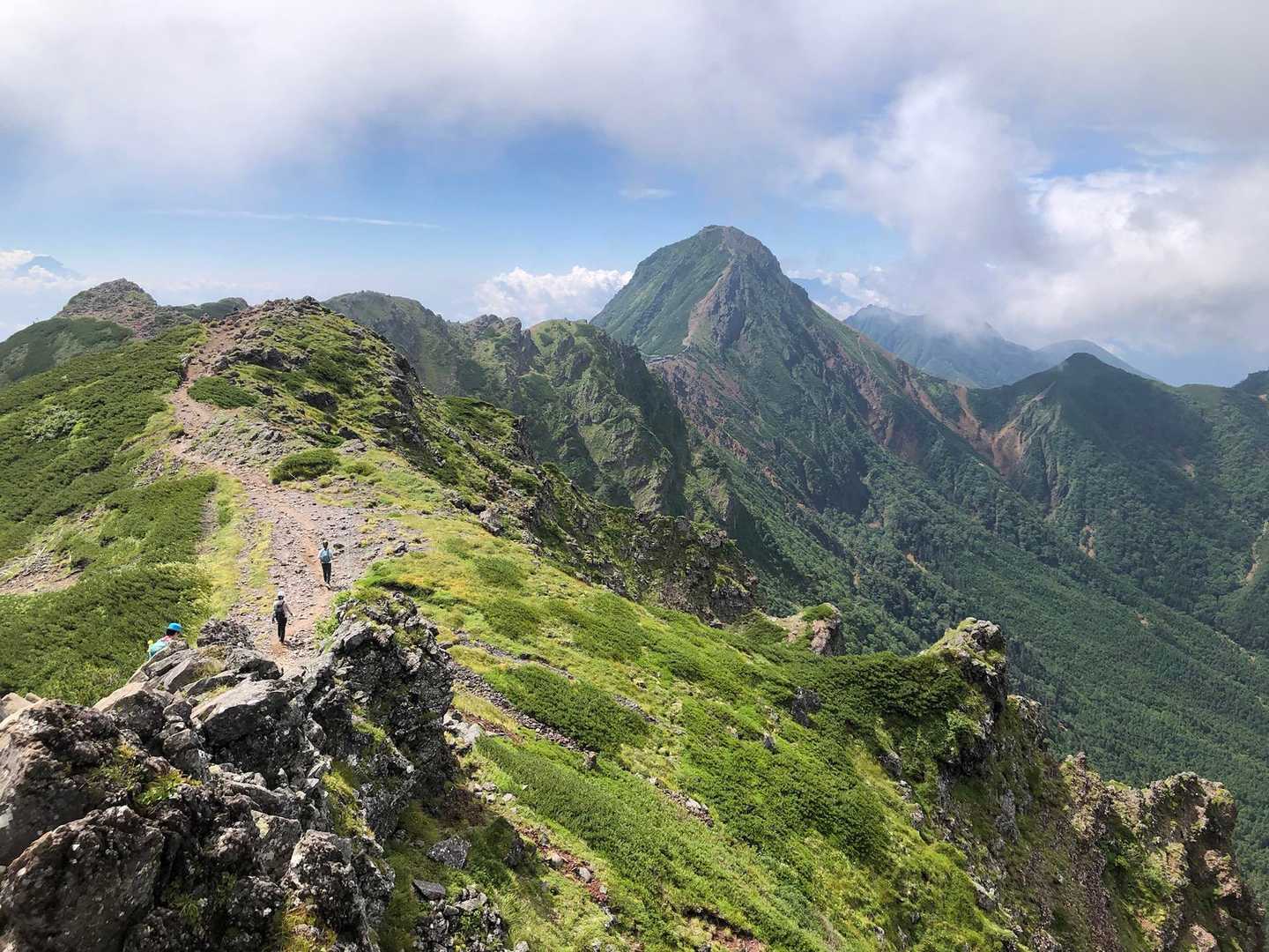 八ケ岳山荘登山口-阿弥陀岳-赤岳-横岳-硫黄岳 周回コースの写真