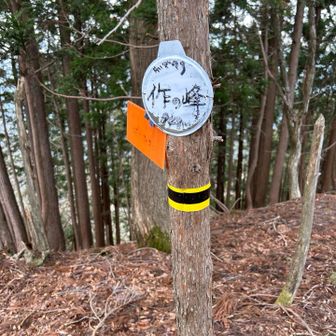 作の峰？？作った峰なのか🤔