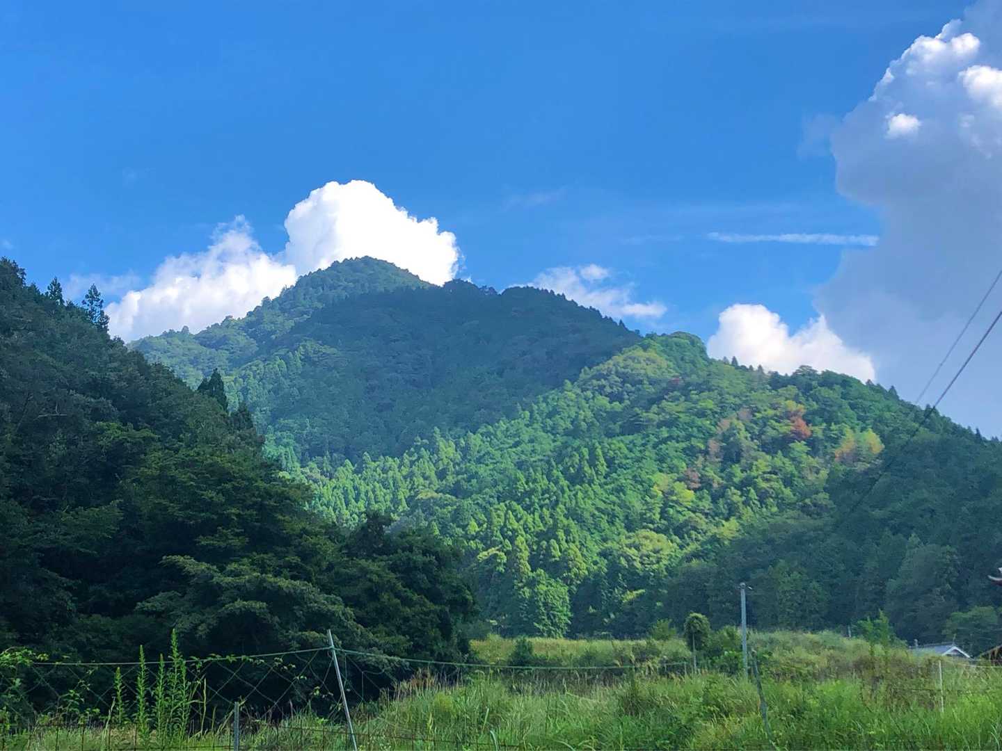 村の中の車道の途中 開けたスペースがあり そこに車🚙を止めスタート▶️  登山者用に無料でオープンにしていただいてるみたいです😊
すでに5〜6台程止まってました🚗
トイレはありません🚽

歩き出して方向的にそうかなぁと思うんですが 目の前に白髪岳が見えました⛰️ 