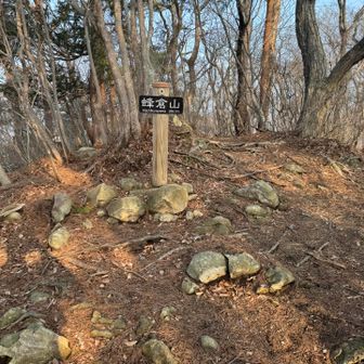 蜂倉山

登り⭐︎⭐︎⭐︎
下り⭐︎⭐︎⭐︎

登りは短距離ですが急登
下りは"規模は小さい崖"みたいな場所が1箇所あります。