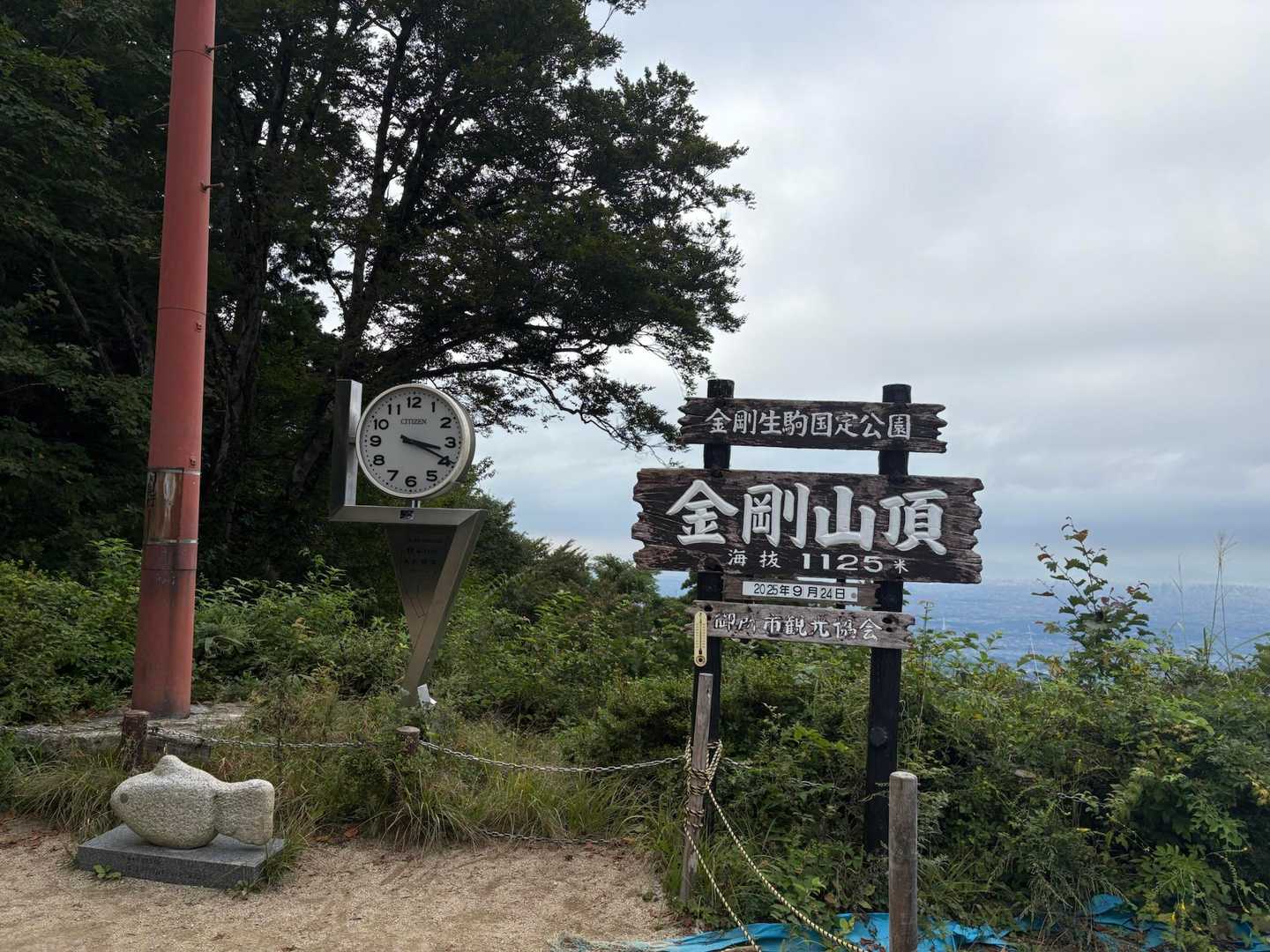 水越峠-金剛山-金剛山葛木神社 周回コースの写真