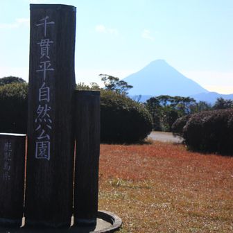 開聞岳と良い感じ