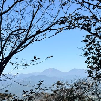 丸い山が男体山🏔️