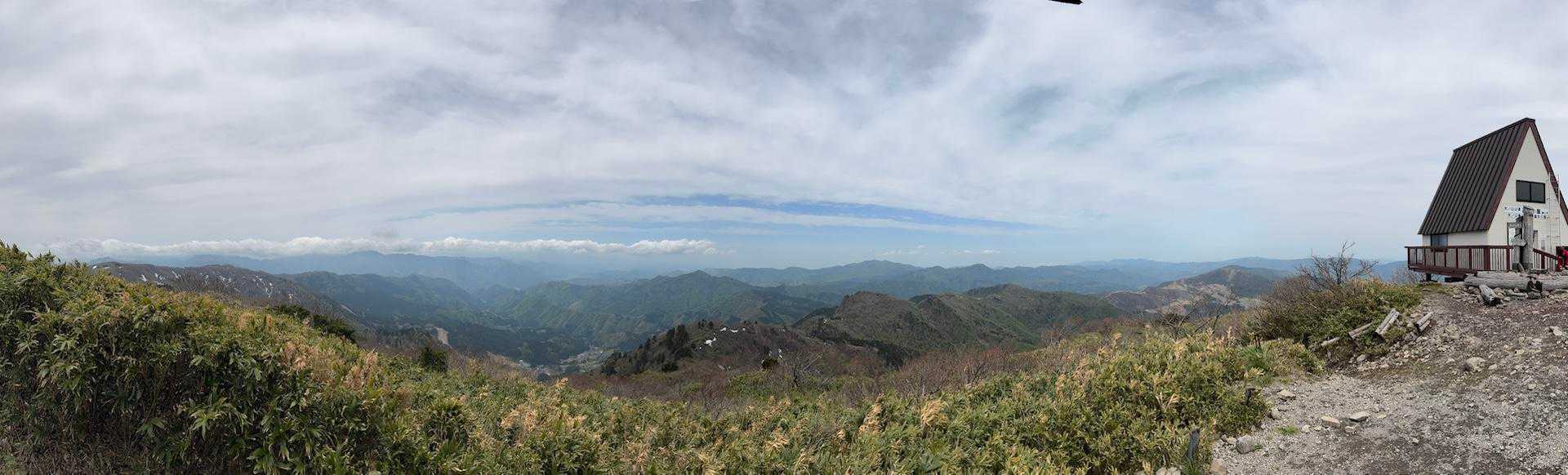 山頂のパノラマ
